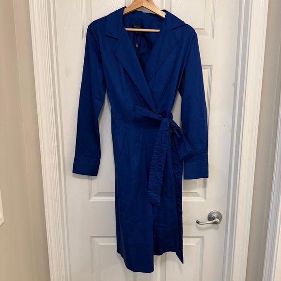 Talbots Dresses & Skirts - NWT Talbots Royal Blue Cotton Wrap Shirtdress